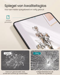 Staande Passpiegel met Rechthoekig Aluminium Frame