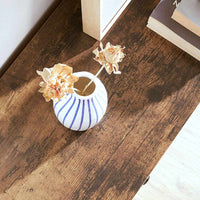 Ladekast met 5 Stoffen Lades en MDF-fronten, Vintagebruin, 56 x 30 x 93 cm