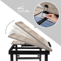 Laptoptafel met Inklapbare Bamboe Poten en Lade, 55 x 35 cm