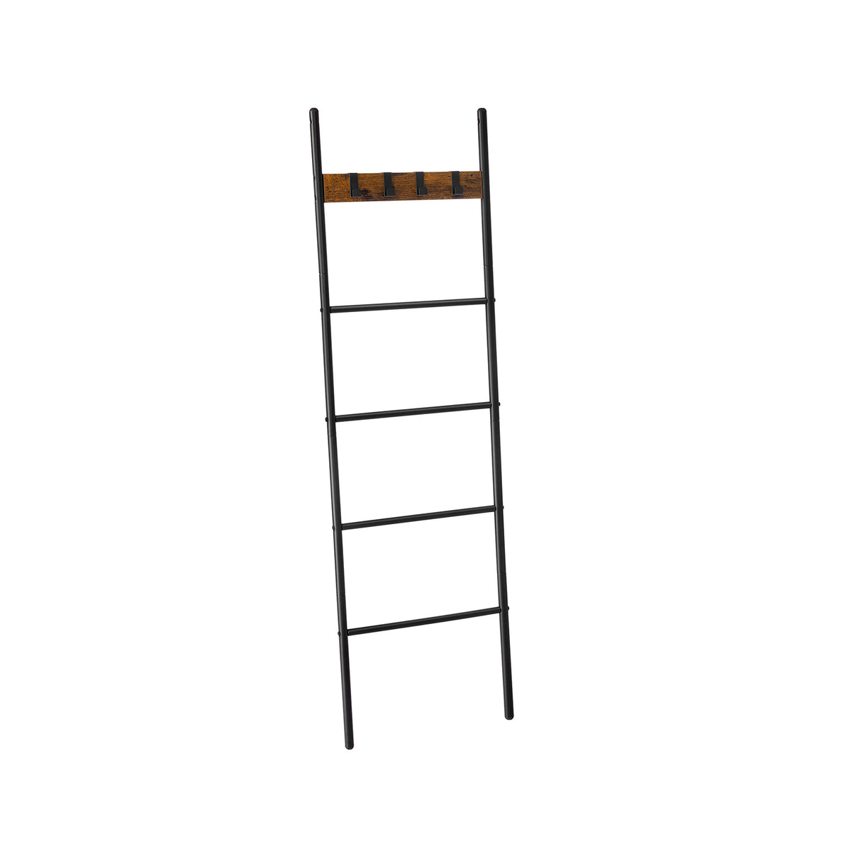 Handdoekladder met 5 Sporten en 4 Haken, 44 x 160 cm