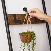 Handdoekladder met 5 Sporten en 4 Haken, 44 x 160 cm