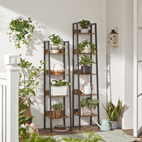 Smalle Boekenkast met 5 Planken en Achterwand, 33,8 x 170 cm