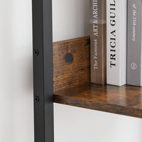 Smalle Boekenkast met 5 Planken en Achterwand, 33,8 x 170 cm