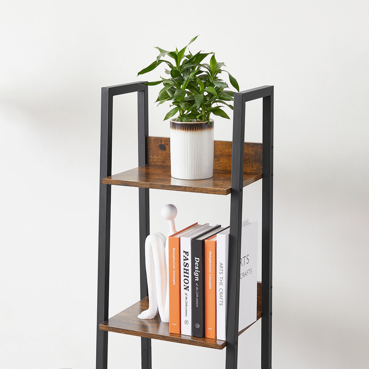 Smalle Boekenkast met 5 Planken en Achterwand, 33,8 x 170 cm