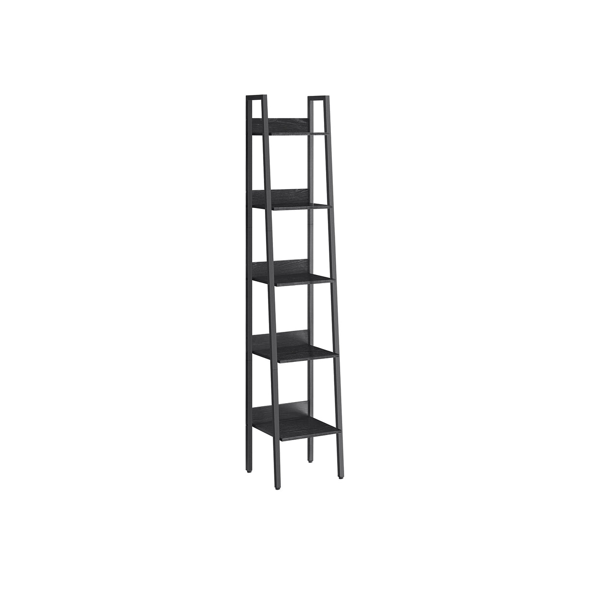 Smalle Boekenkast met 5 Planken en Achterwand, 33,8 x 170 cm
