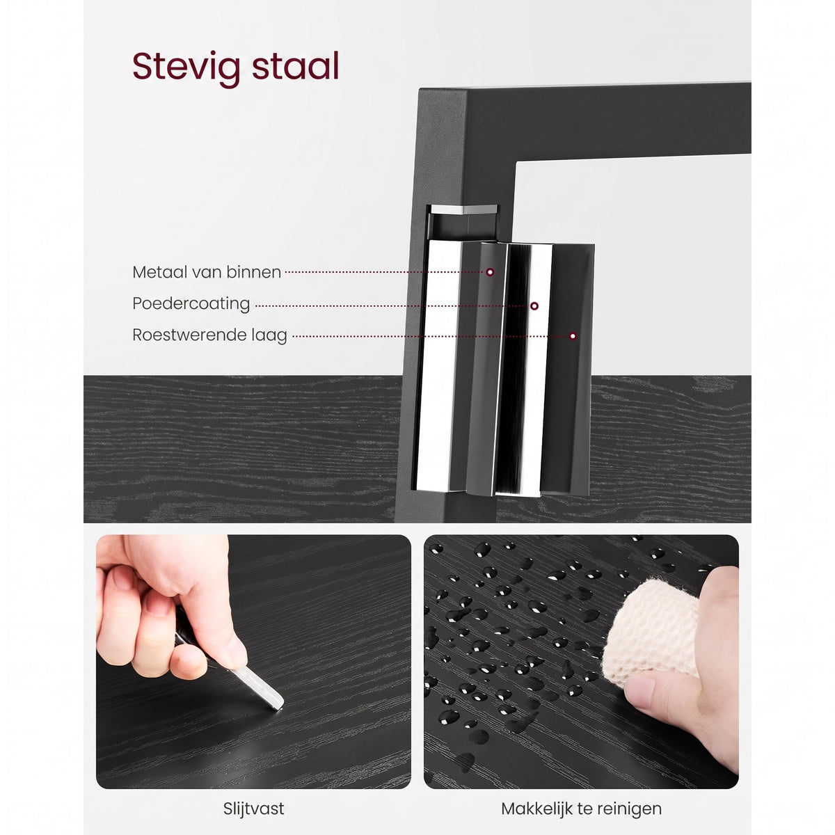 Smalle Boekenkast met 5 Planken en Achterwand, 33,8 x 170 cm