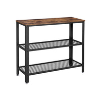 Consoletafel met 2 Roosterplanken, 101,5 cm