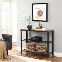 Consoletafel met 2 Roosterplanken, 101,5 cm