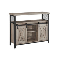Industrieel Dressoir met 2 Schuifdeuren en Verstelbare Plank