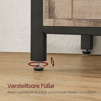Industrieel Dressoir met 2 Schuifdeuren en Verstelbare Plank