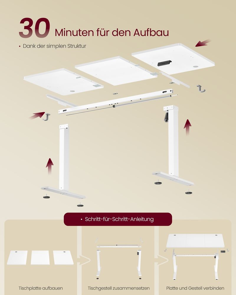 Zit-sta bureau afmetingen