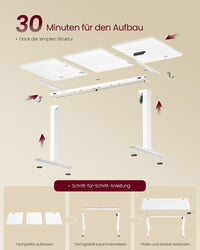 Zit-sta bureau afmetingen
