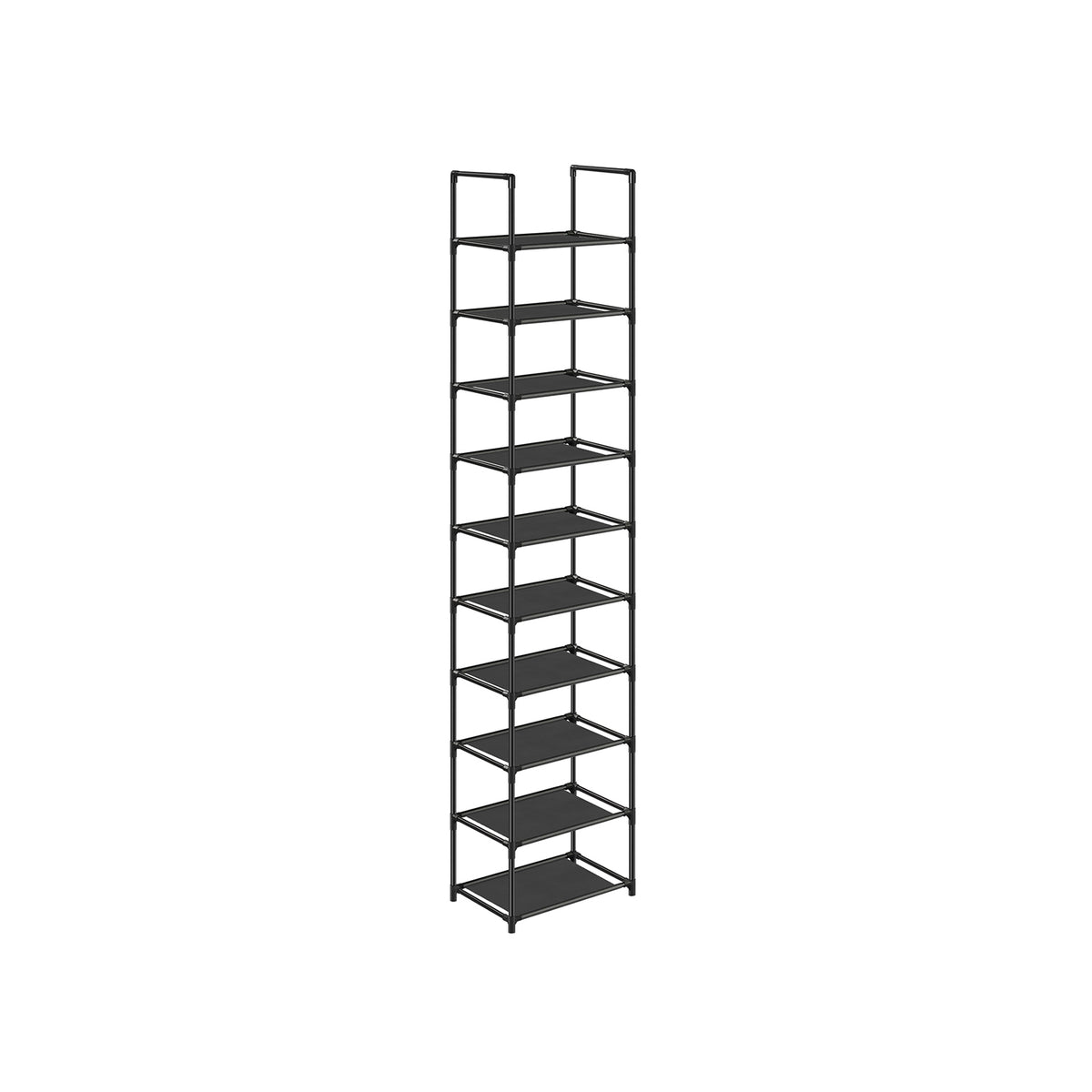 Smal Schoenenrek met 10 Niveaus, 33 x 33 x 173 cm