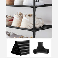 Smal Schoenenrek met 10 Niveaus, 33 x 33 x 173 cm