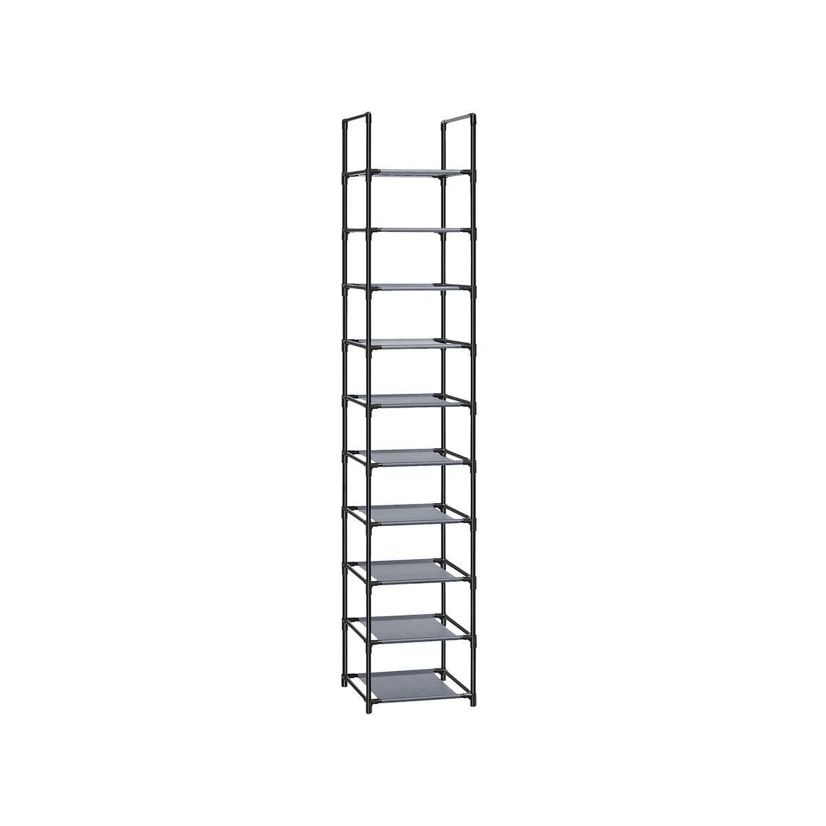 Smal Schoenenrek met 10 Niveaus, 33 x 33 x 173 cm