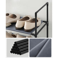 Smal Schoenenrek met 10 Niveaus, 33 x 33 x 173 cm
