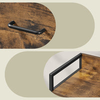 Ladekast met 7 Stoffen Lades en Metalen Frame, 28,6 x 98,1 x 85,1 cm