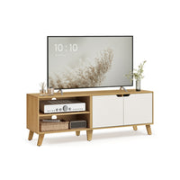 TV-meubel met 2 Deuren en Verstelbare Planken voor Tv's tot 60 Inch