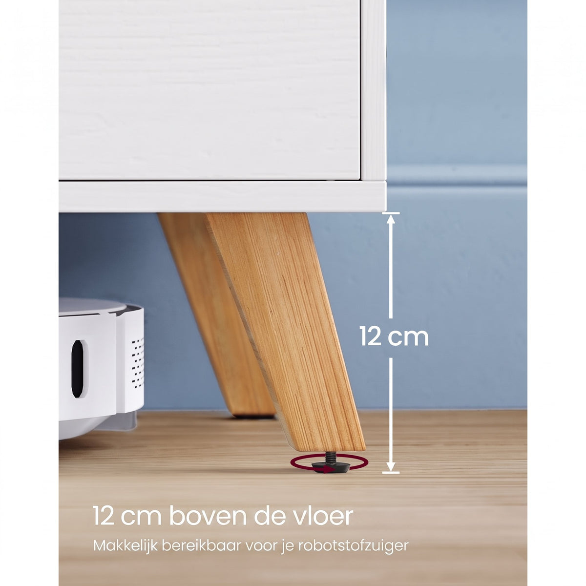 TV-meubel met 2 Deuren en Verstelbare Planken voor Tv's tot 60 Inch