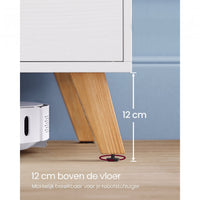 TV-meubel met 2 Deuren en Verstelbare Planken voor Tv's tot 60 Inch