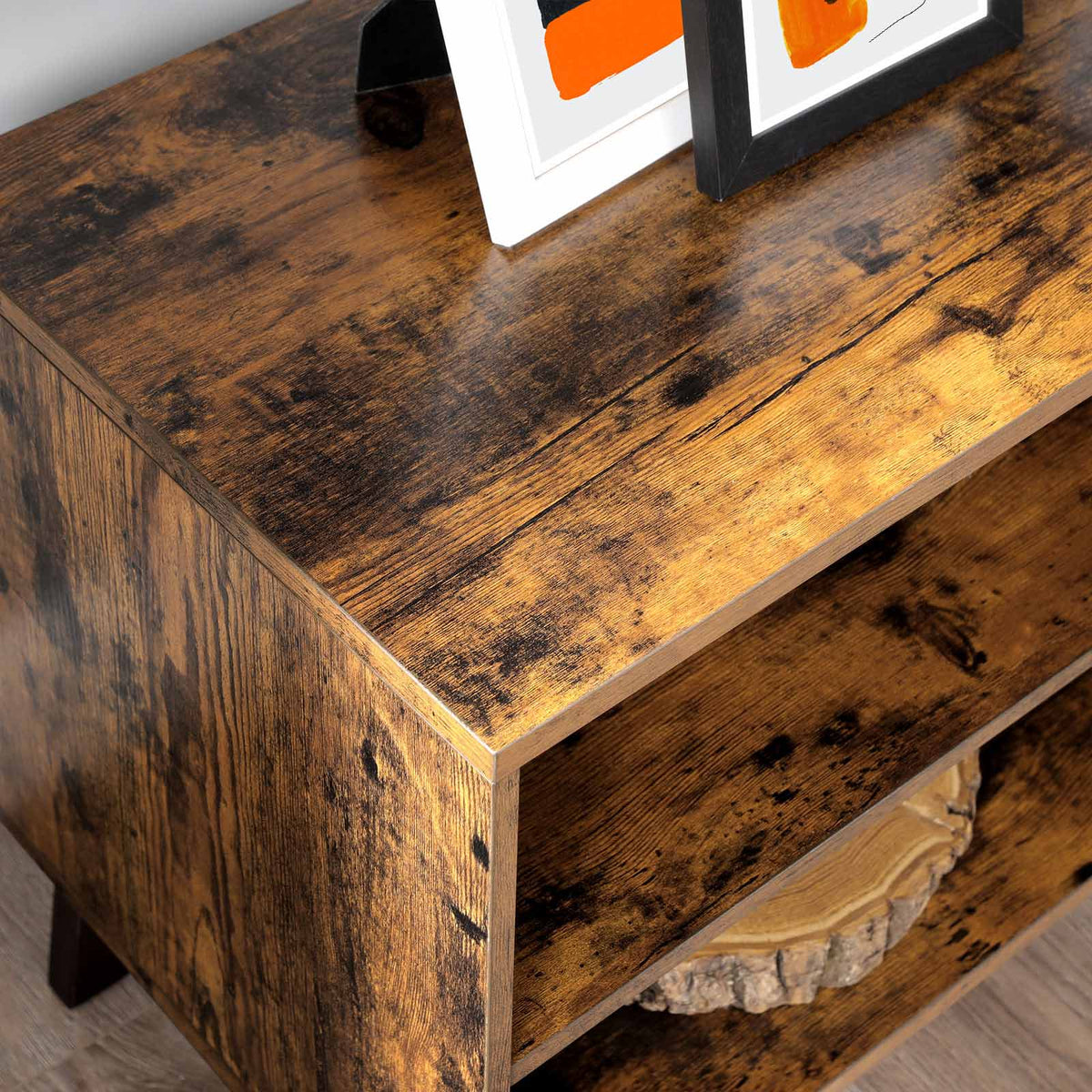 TV-meubel met 2 Deuren en Verstelbare Planken voor Tv's tot 60 Inch