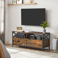 TV-meubel met 2 Lades en 2 Open Vakken, 120 cm