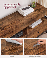 TV-meubel met 3 Lades en 3 Open Vakken, 178 cm