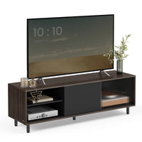 TV-meubel met Geribbeld Glas en Montage zonder Gereedschap, 140 cm