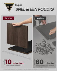 TV-meubel met Geribbeld Glas en Montage zonder Gereedschap, 140 cm