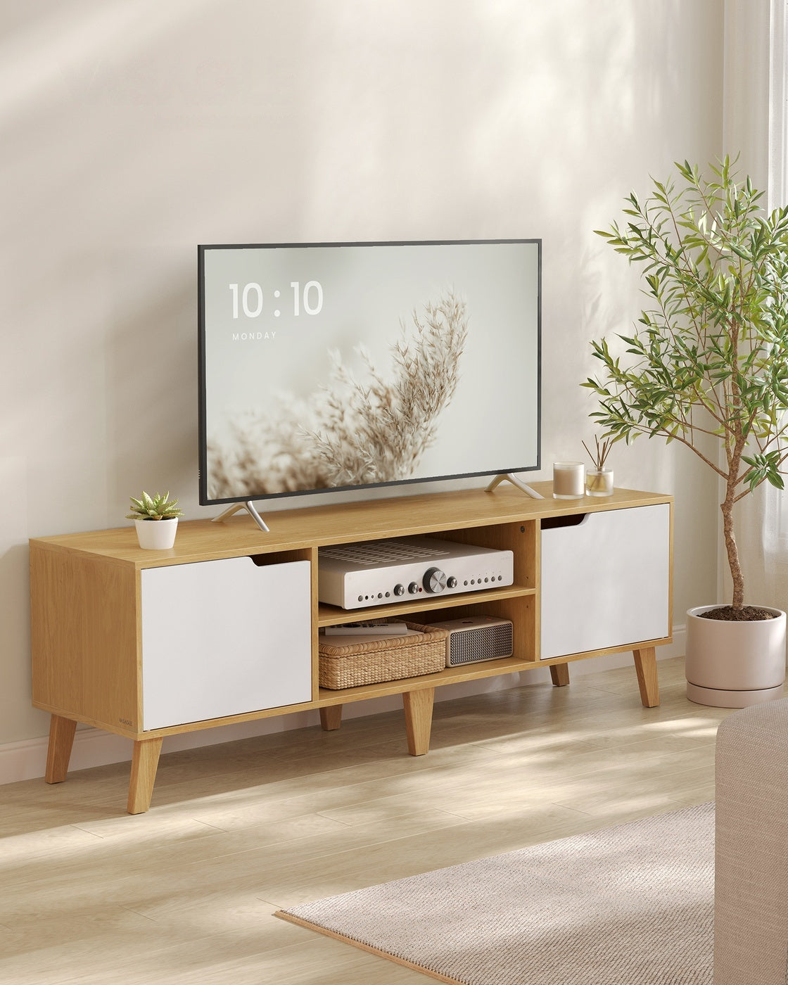 TV-meubel met Verstelbare Plank voor Tv's tot 65 Inch, 147 cm
