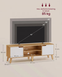 TV-meubel met Verstelbare Plank voor Tv's tot 65 Inch, 147 cm