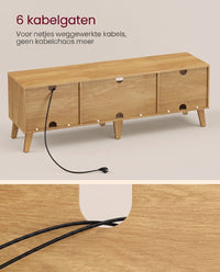 TV-meubel met Verstelbare Plank voor Tv's tot 65 Inch, 147 cm