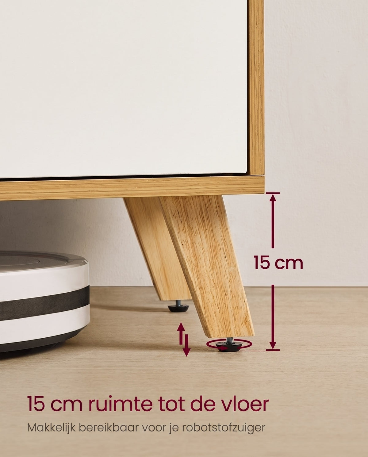 TV-meubel met Verstelbare Plank voor Tv's tot 65 Inch, 147 cm
