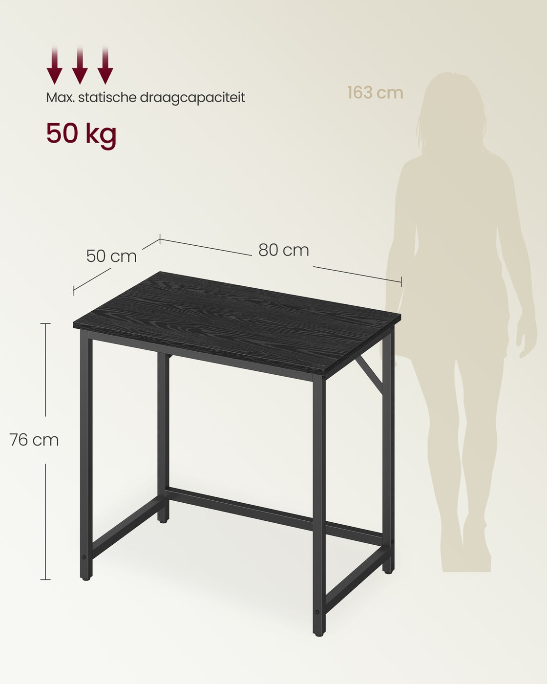 Bureau met Stalen Frame en Industrieel Design