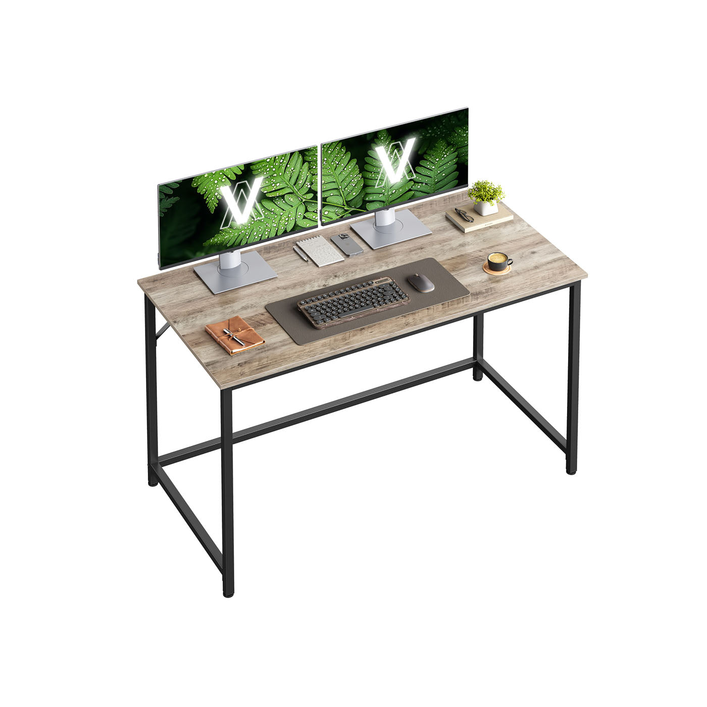 Industrieel bureau grijs