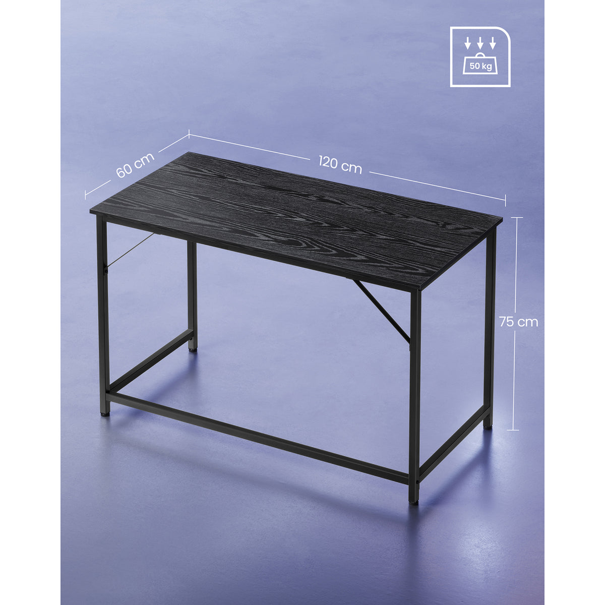 Bureau met Stalen Frame en Industrieel Design