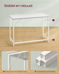 Bureau met Stalen Frame en Industrieel Design