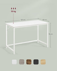 Bureau met Stalen Frame en Industrieel Design