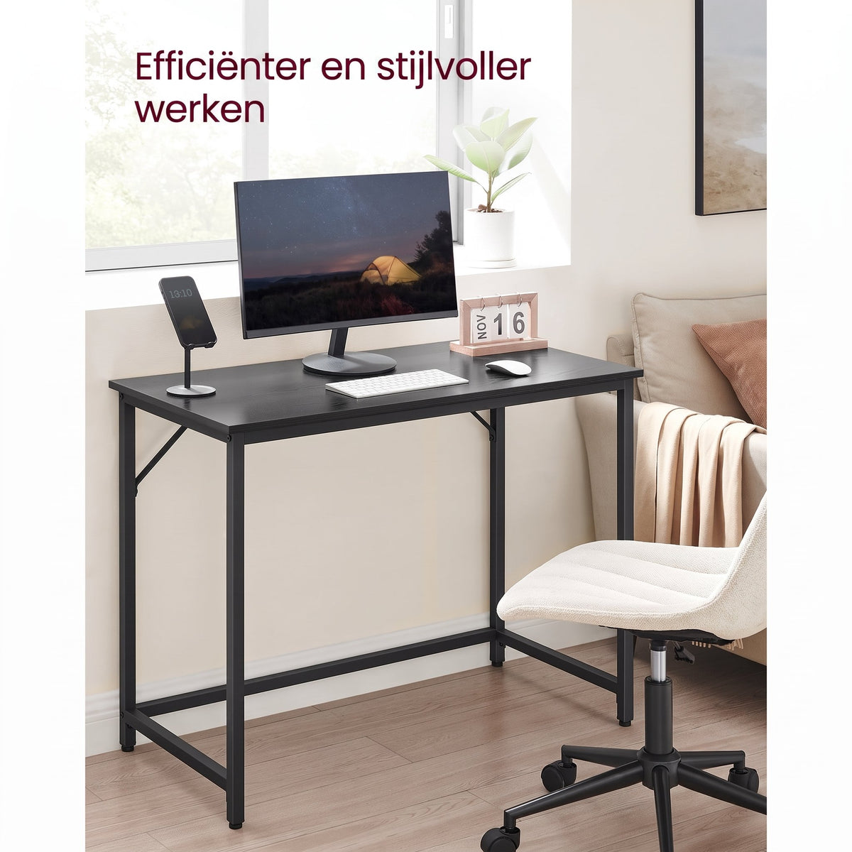 Bureau met Stalen Frame en Industrieel Design