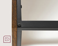 Bureau met 2 Planken en Stalen Frame, Industrieel Design