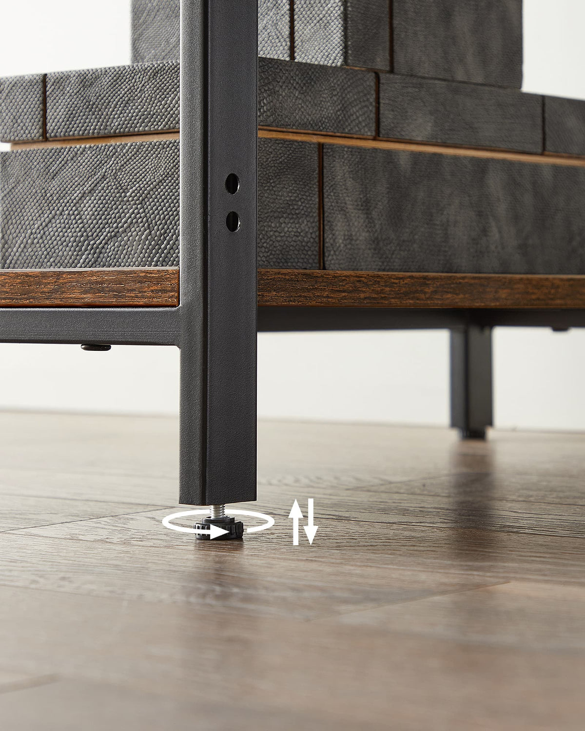 Bureau met 2 Planken en Stalen Frame, Industrieel Design