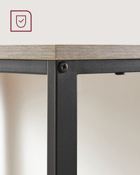 Bureau met 2 Planken en Stalen Frame, Industrieel Design