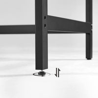 Bureau met 2 Planken en Stalen Frame, Industrieel Design
