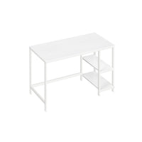 Bureau met 2 Planken en Stalen Frame, Industrieel Design