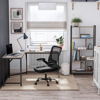 L-vormig Hoekbureau met Stalen Frame en Kabeldoorvoer