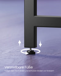 L-vormig Hoekbureau met Stalen Frame en Kabeldoorvoer