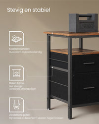 L-vormig Hoekbureau met Ledverlichting, 4 Stopcontacten en Monitorstandaard, 150 x 120 cm