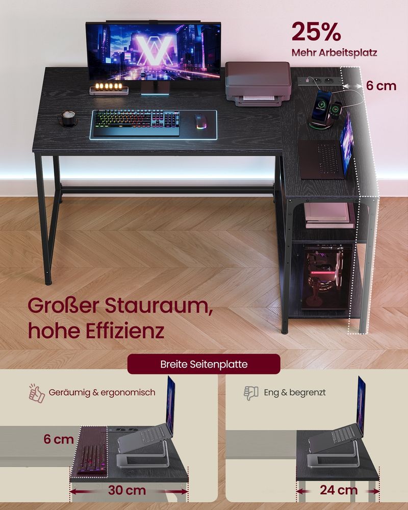 Hoekbureau stopcontacten
