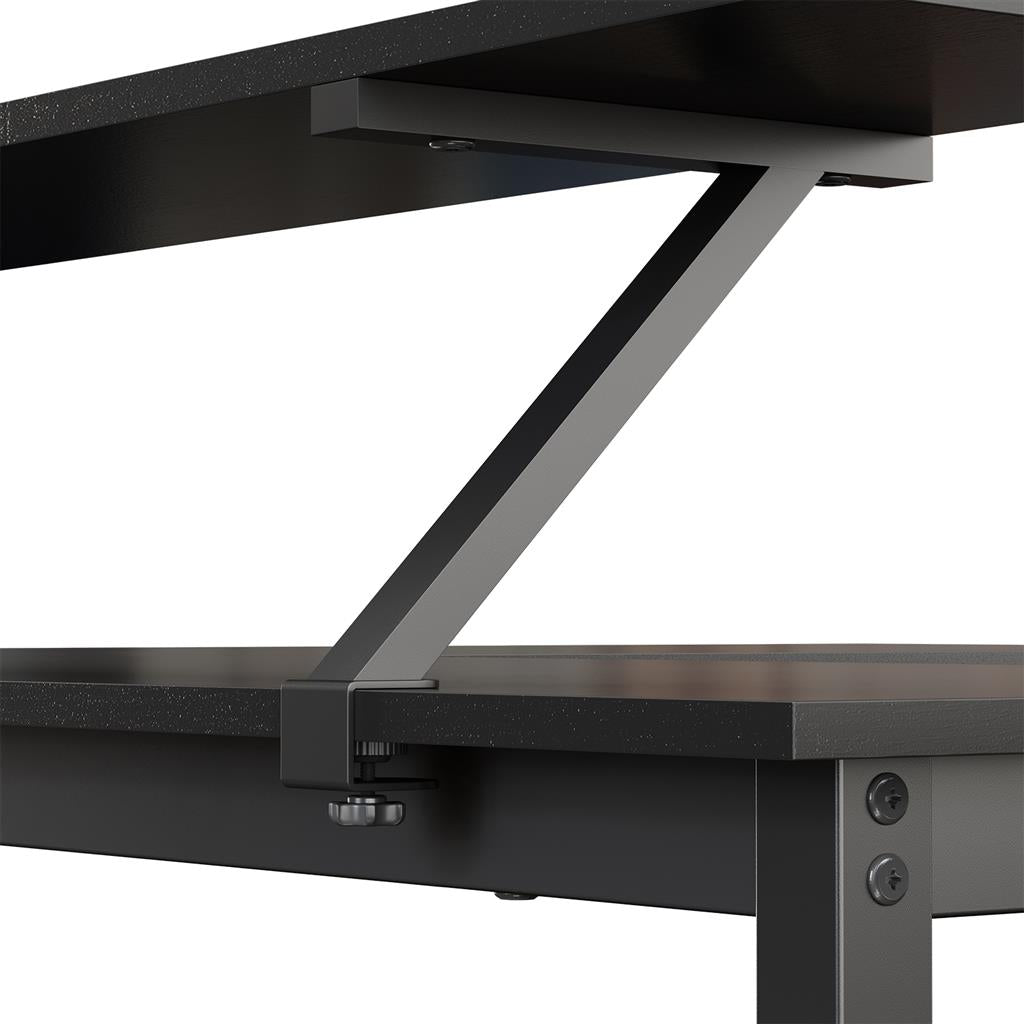 L-vormig Hoekbureau met Verplaatsbare Monitorstandaard