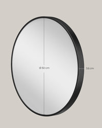 Ronde Wandspiegel met Metalen Frame